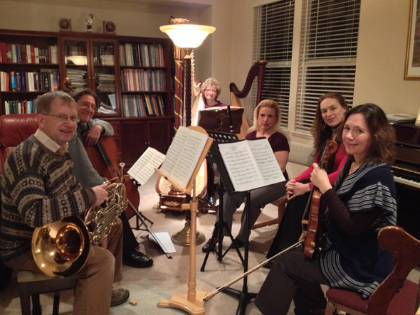 Pleasanton Chamber Players home rehearsal