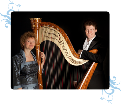 Harpist Dominique  in concert